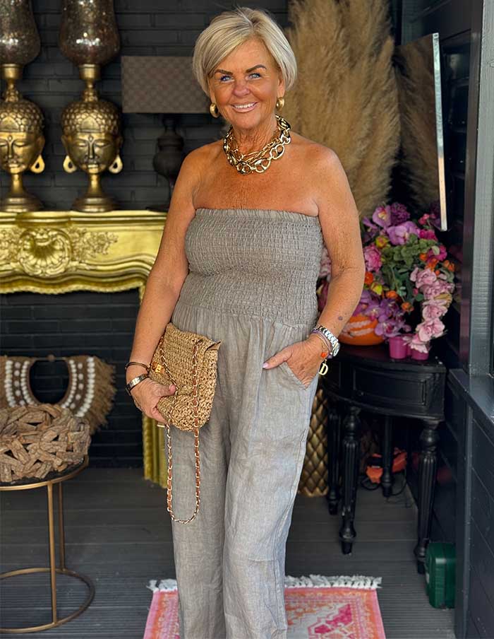 Jumpsuit Floraville 22933 Taupe