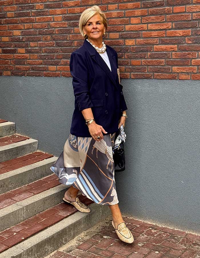 Rok Roustic 6651 Lichtblauw