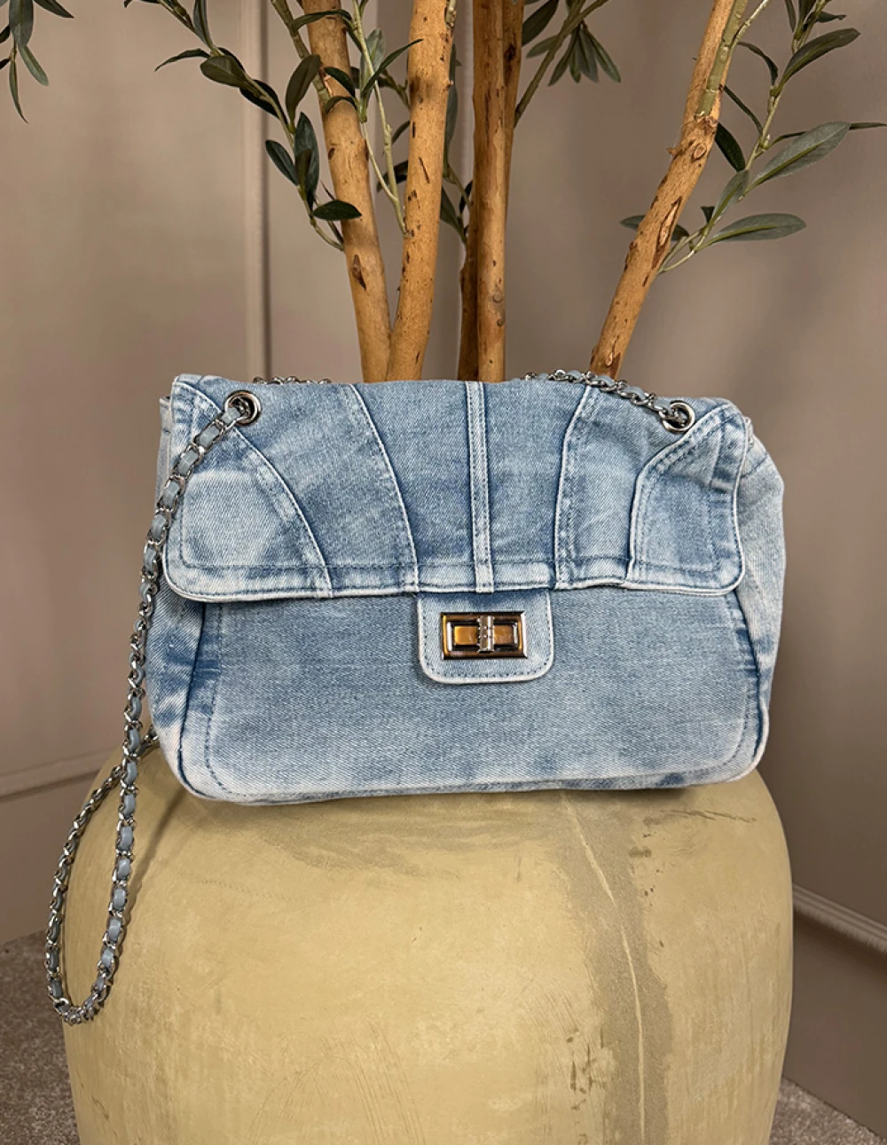 Tas Romy Denim/zilver