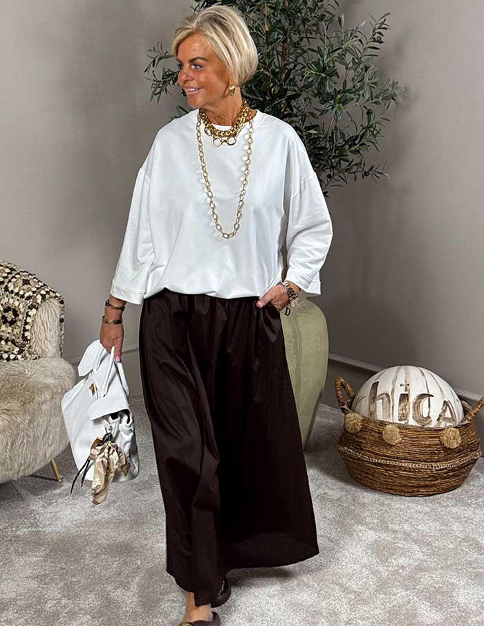 Rok Mila Cotton 68030 Donkerbruin