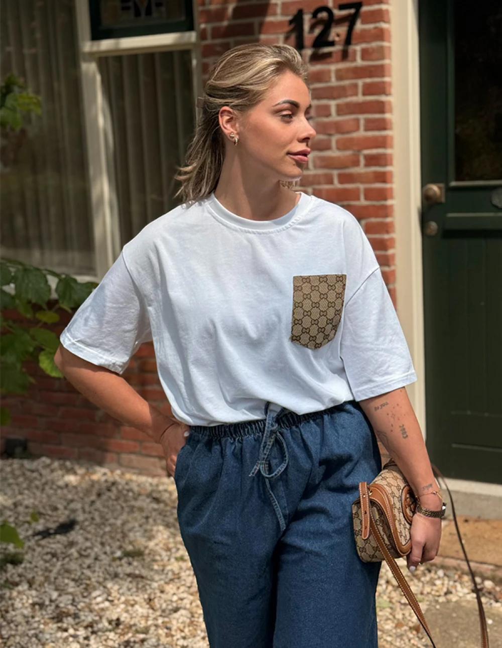 T-Shirt Brand Pocket 9149 Wit