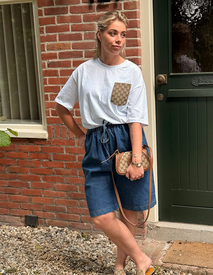 T-Shirt Brand Pocket 9149 Wit