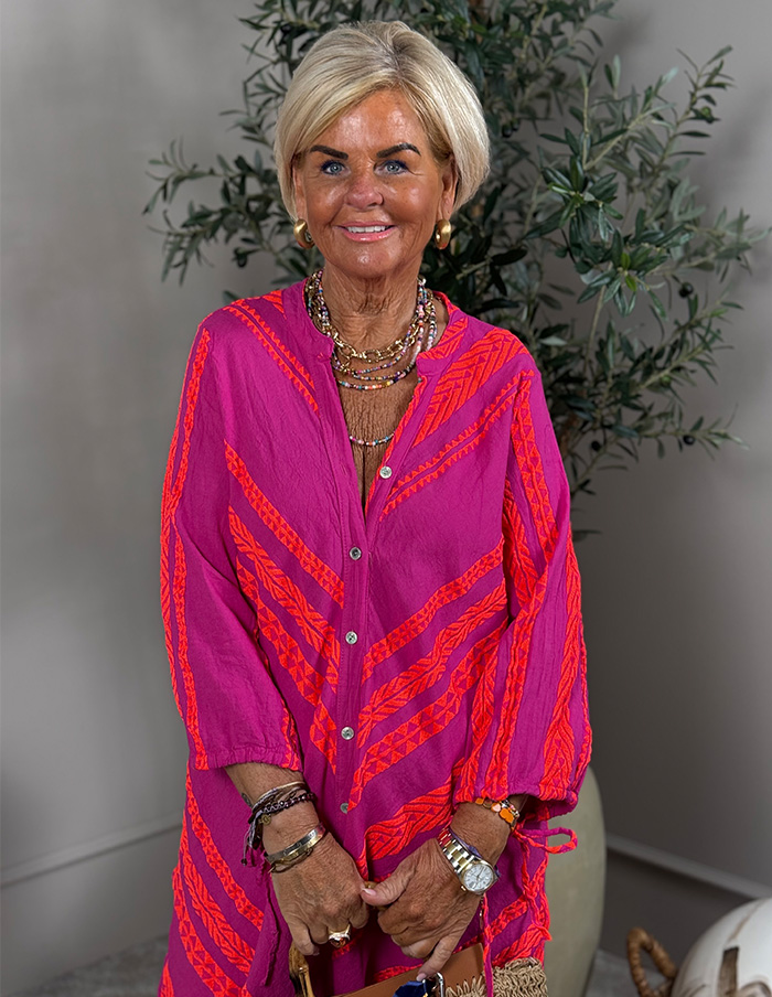 Jurk Luna 28777 Fuchsia
