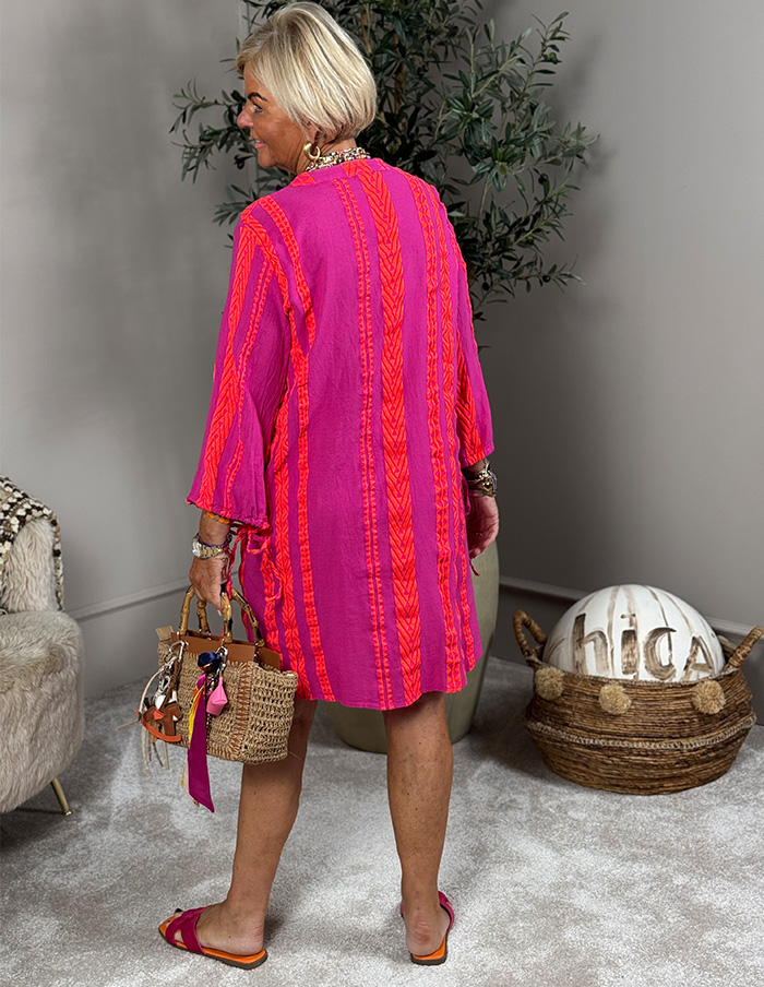 Jurk Luna 28777 Fuchsia