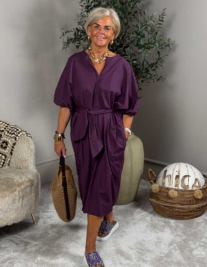 Jurk Summer Whisper 84527 Aubergine
