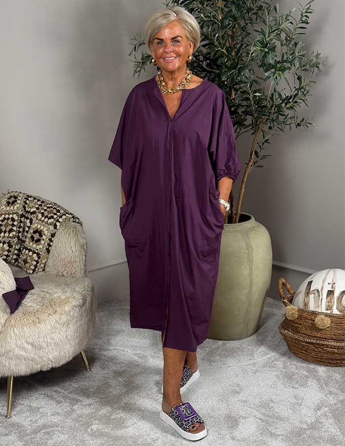 Jurk Summer Whisper 84527 Aubergine