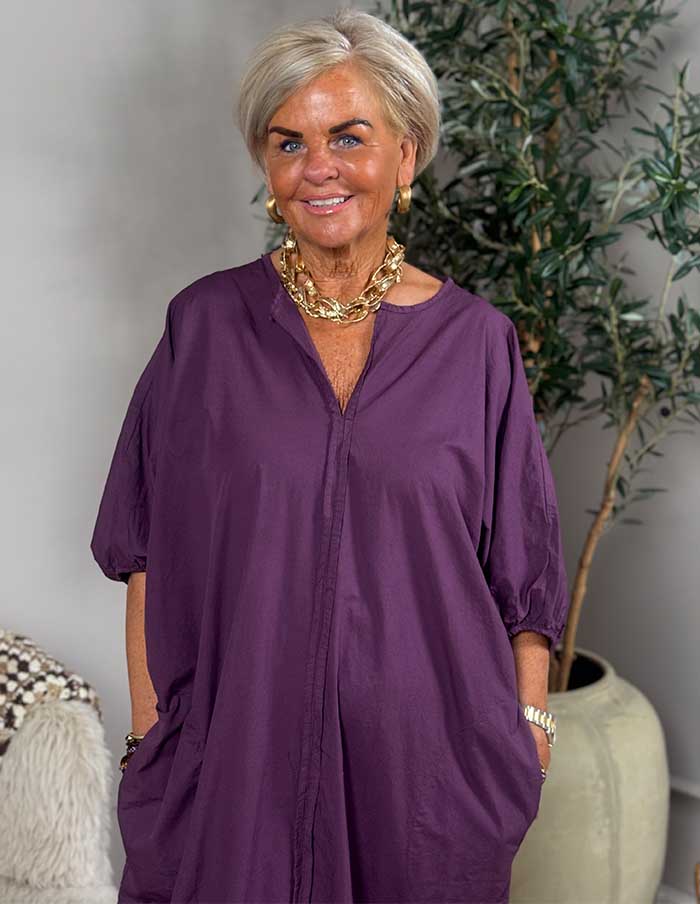 Jurk Summer Whisper 84527 Aubergine