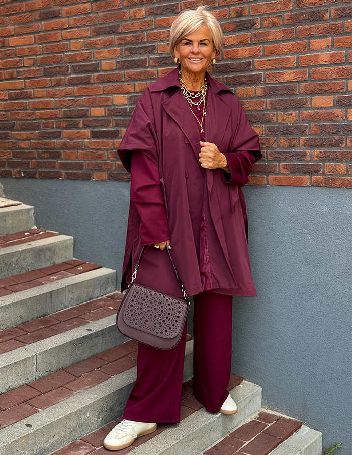 Bodywarmer Trendy Trenchcoat 5915 Bordeaux