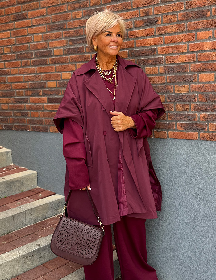 Bodywarmer Trendy Trenchcoat 5915 Bordeaux