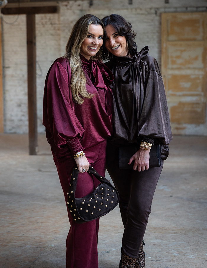 Blouse Chica's Strik Bruin