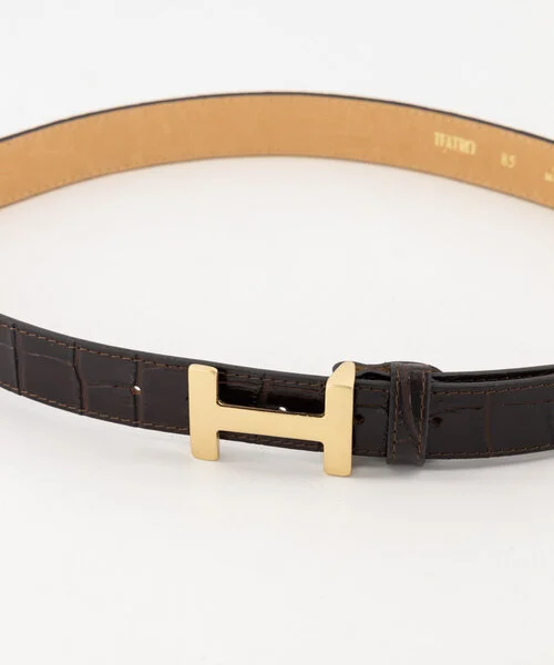 Riem Hera Big Croco Donkerbruin