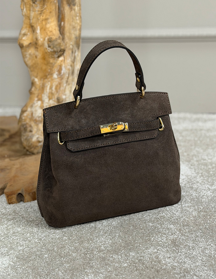 Tas Brownie Suède Bruin