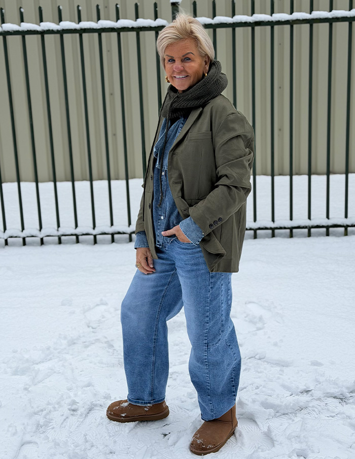 Blazer Suedine 586 Legergroen