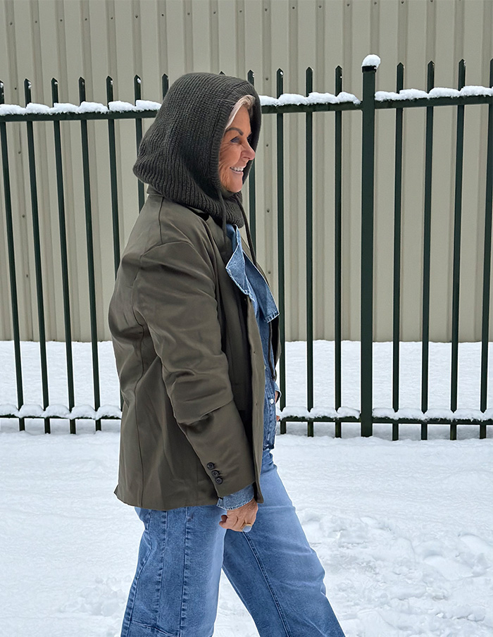 Blazer Suedine 586 Legergroen