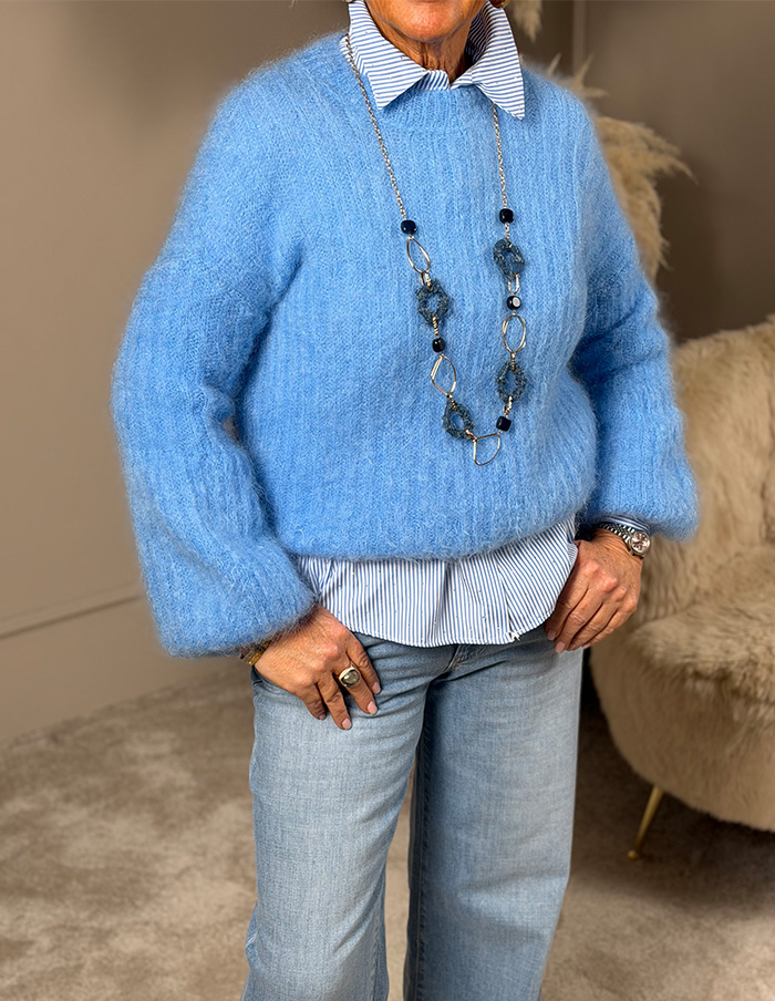 Trui Marcia Mohair Blauw 