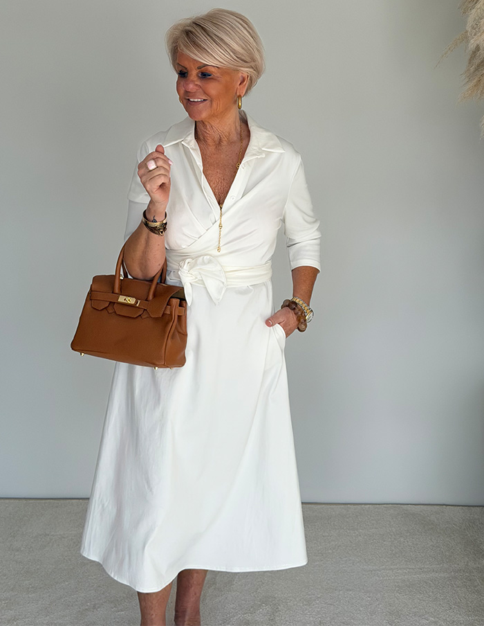 Jurk Wikkel 11003 Roomwit