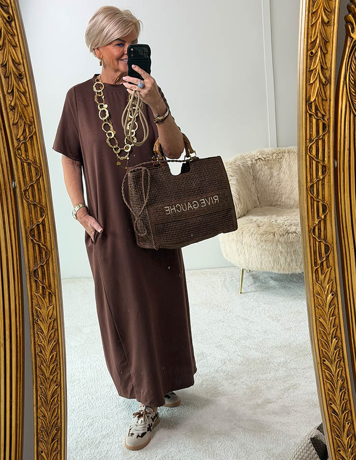 Jurk Comfort 5035 Bruin