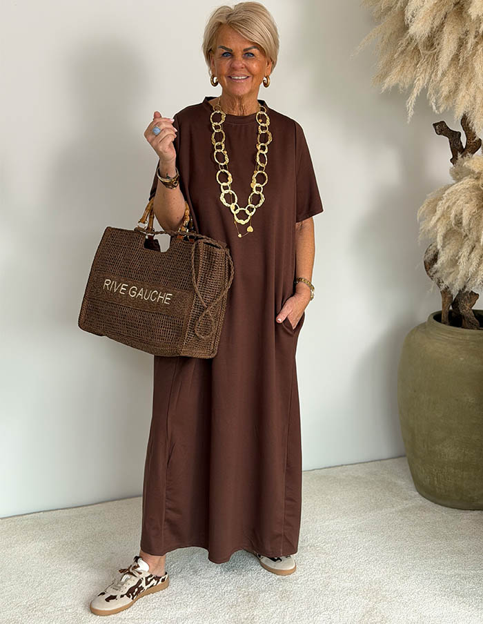 Jurk Comfort 5035 Bruin