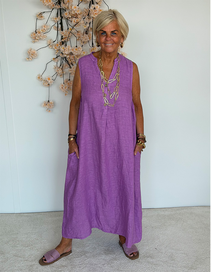 Jurk Azul Linnen 72230 Lila 