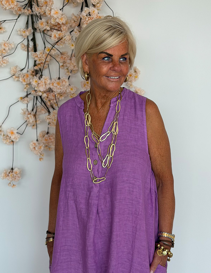 Jurk Azul Linnen 72230 Lila 